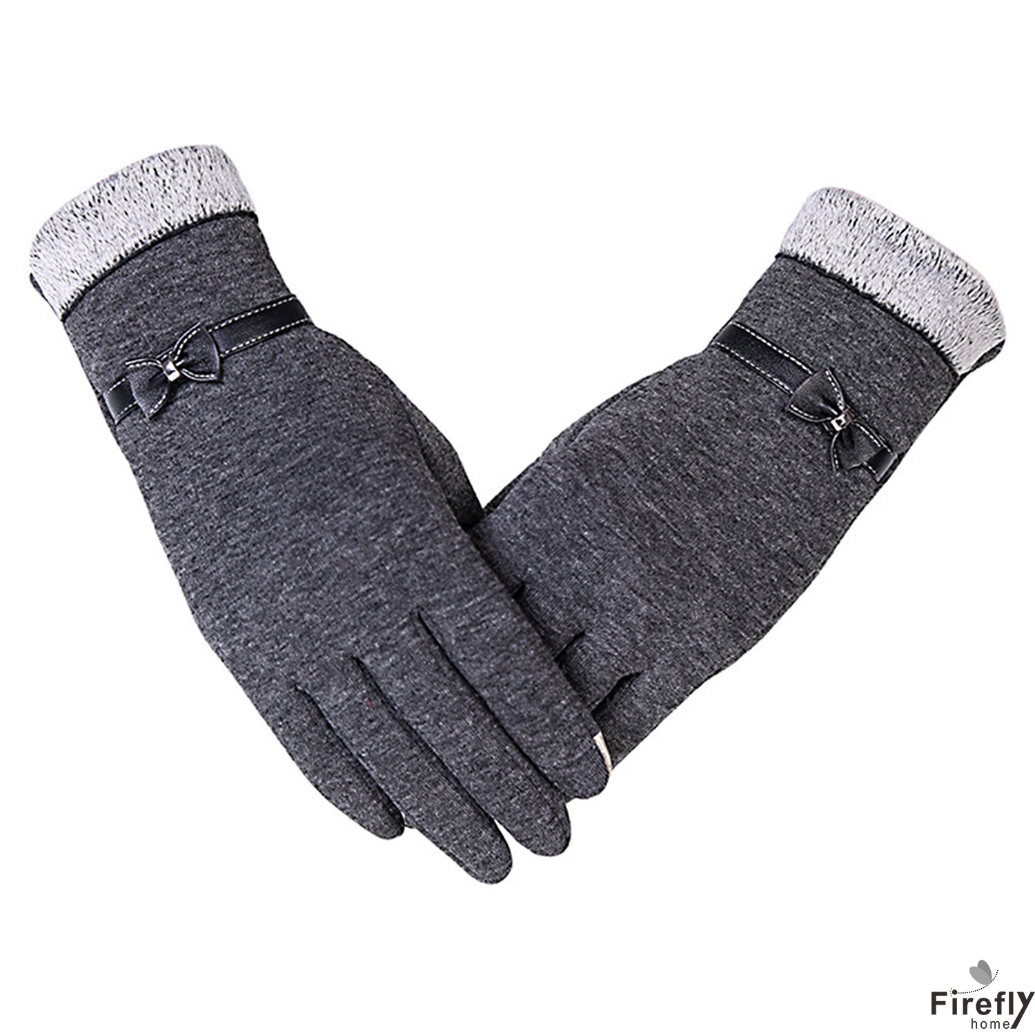 Fireflyhome Women's Winter Screentouch Thick Warm Weather Gloves